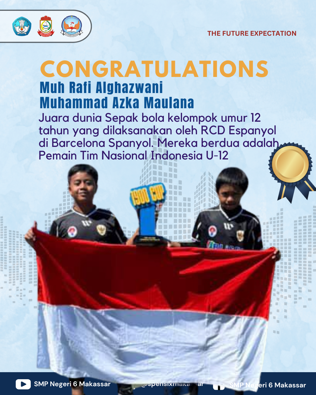 Juara dunia Sepak bola  umur 12 tahun  